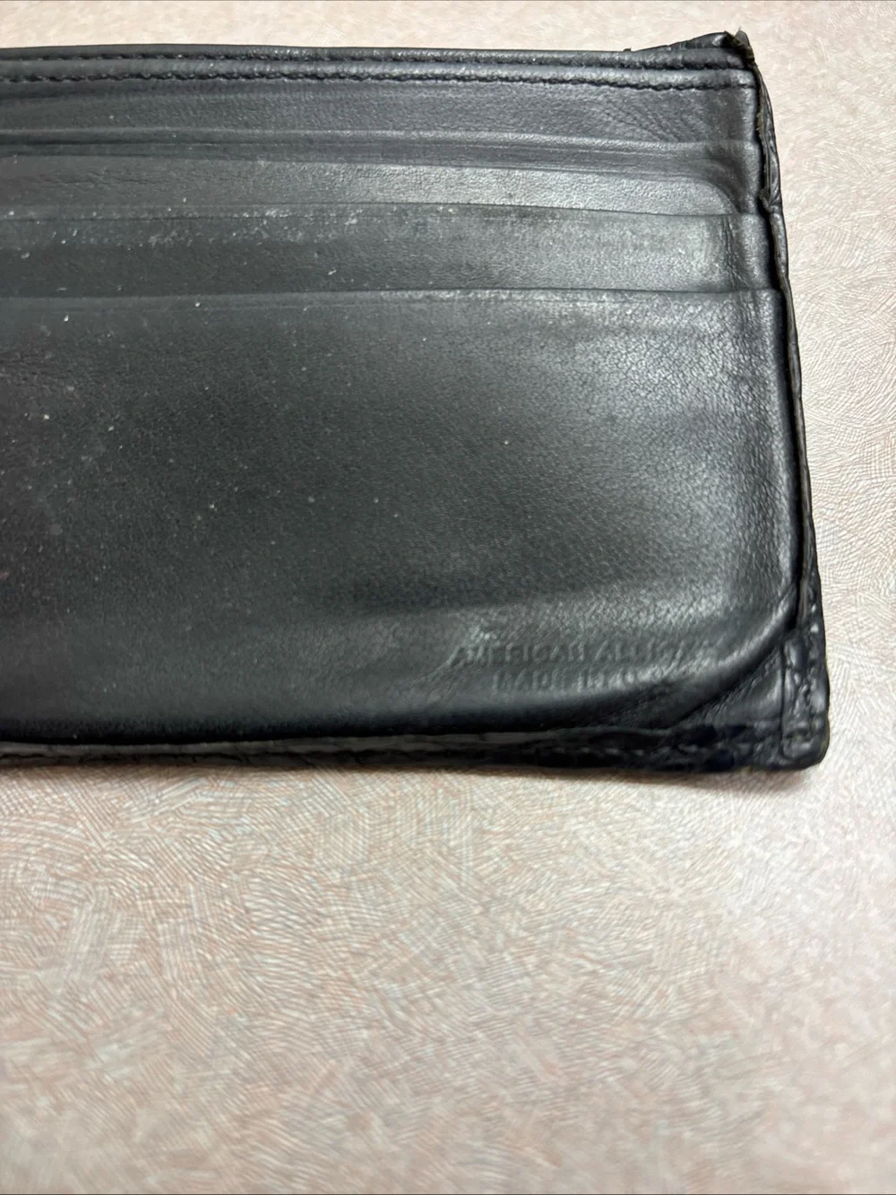 LAI Genuine American Alligator Leather Bi Fold Wallet Billfold Men’s USA Made
